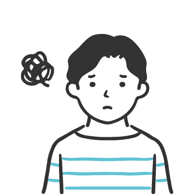 悩む父親